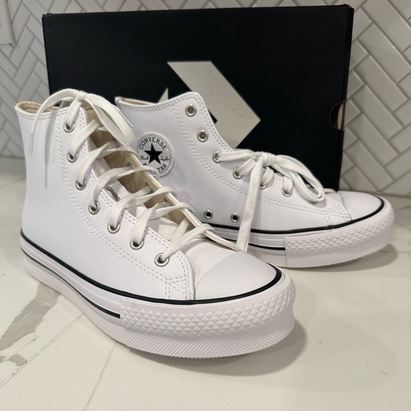 Converse Other - Chuck Taylor converse Eva lift hi top leather sneakers